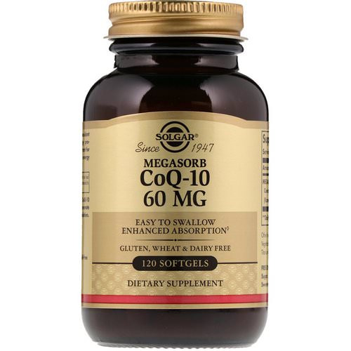 Solgar, CoQ-10, Megasorb, 60 mg, 120 Softgels Review