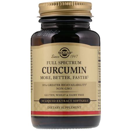 Solgar Curcumin - 薑黃素, 薑黃, 抗氧化劑, 補品