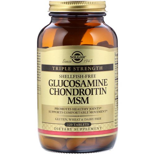 Solgar, Glucosamine Chondroitin MSM, Triple Strength, 120 Tablets Review