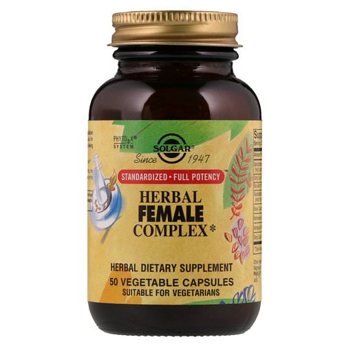 Solgar, Herbal Female Complex, 50 Vegetable Capsules Review