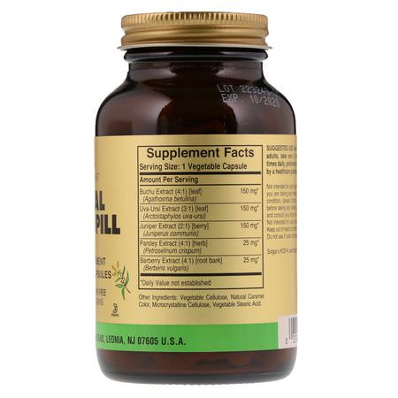 利尿藥, 體重: Solgar, Herbal Water Pill, 100 Vegetable Capsules
