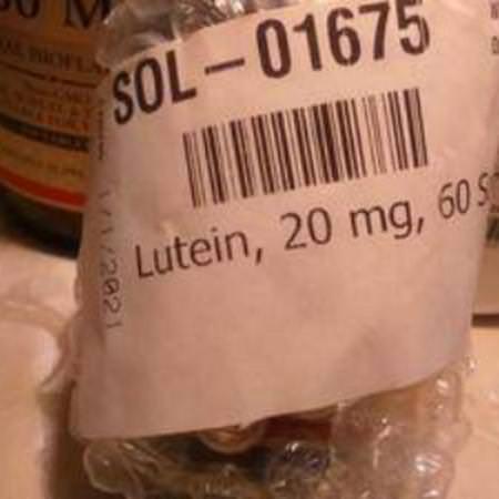 Solgar Lutein Zeaxanthin - 玉米黃質, 葉黃素, 鼻子, 耳朵