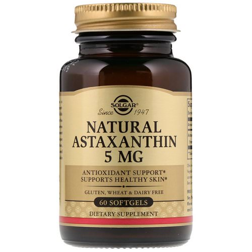 Solgar, Natural Astaxanthin, 5 mg, 60 Softgels Review