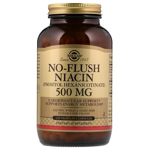 Solgar, No-Flush Niacin, 500 mg, 250 Vegetable Capsules Review