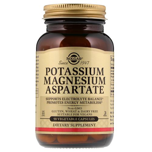 Solgar, Potassium Magnesium Aspartate, 90 Vegetable Capsules Review