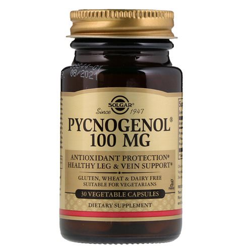 Solgar, Pycnogenol, 100 mg, 30 Vegetable Capsules Review