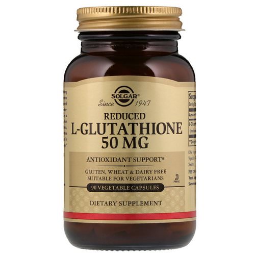Solgar, Reduced L-Glutathione, 50 mg, 90 Vegetable Capsules Review