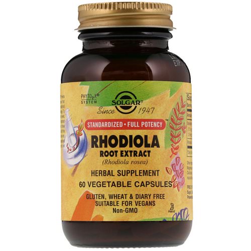 Solgar, Rhodiola Root Extract, 60 Vegetable Capsules Review