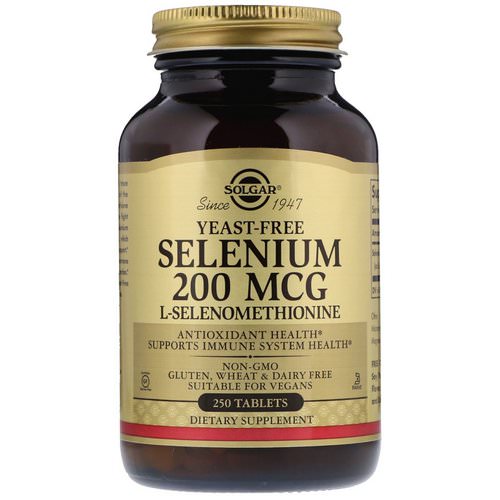 Solgar, Selenium, Yeast-Free, 200 mcg, 250 Tablets Review