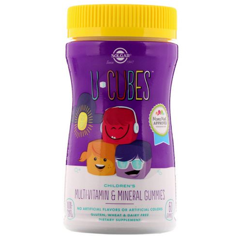 Solgar, U-Cubes, Children's Multi-Vitamin & Mineral Gummies, 60 Gummies Review