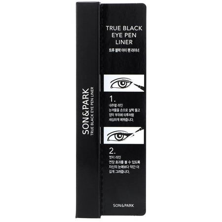 K-眼線筆, 眼妝: Son & Park, True Black Eye Pen Liner, 1 g