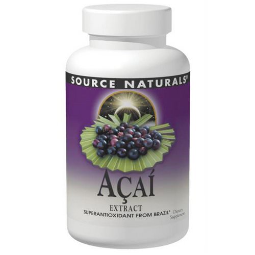 Source Naturals, Acai Extract, 500 mg, 120 Capsules Review