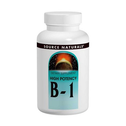 Source Naturals, B-1, High Potency, 500 mg, 100 Tablets Review