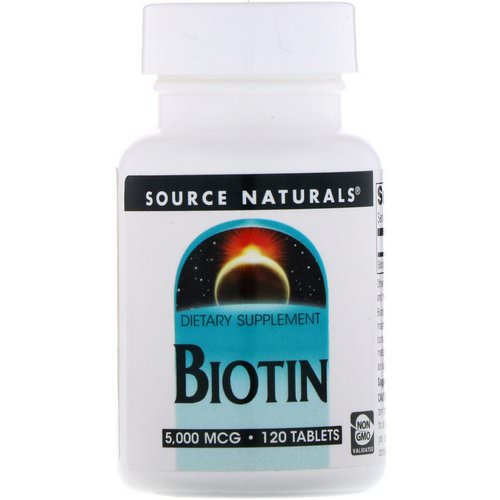 Source Naturals, Biotin, 5,000 mcg, 120 Tablets Review