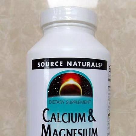 鈣, 礦物質: Source Naturals, Calcium & Magnesium, 300 mg, 250 Tablets