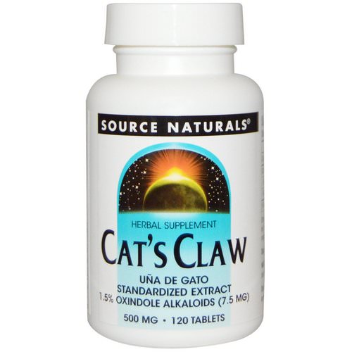 Source Naturals, Cat's Claw, 500 mg, 120 Tablets Review