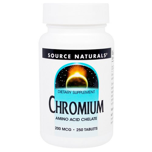 Source Naturals, Chromium, 200 mcg, 250 Tablets Review