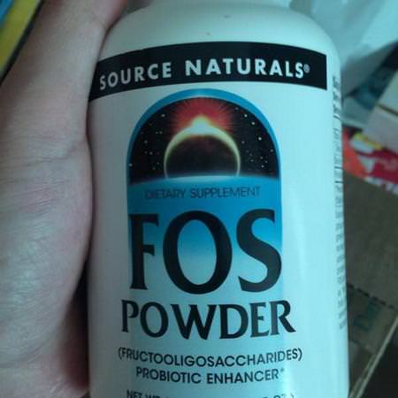 益生菌, 消化: Source Naturals, FOS Powder, 7.05 oz (200 g)