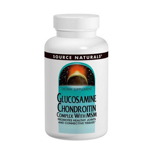 Source Naturals, Glucosamine Chondroitin Complex with MSM, 120 Tablets Review