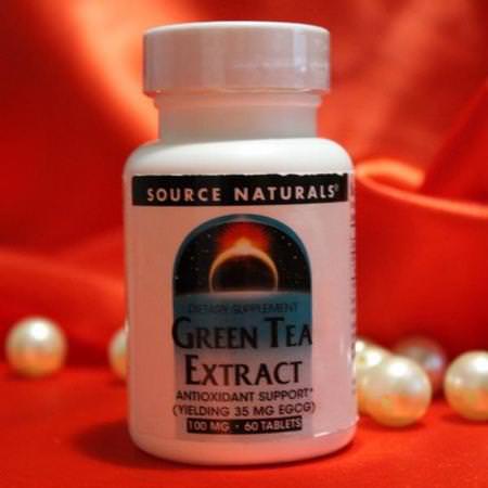 Source Naturals Green Tea Extract - 綠茶提取物, 抗氧化劑, 補品