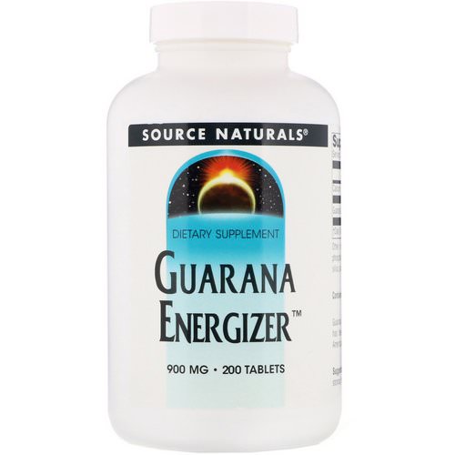 Source Naturals, Guarana Energizer, 900 mg, 200 Tablets Review