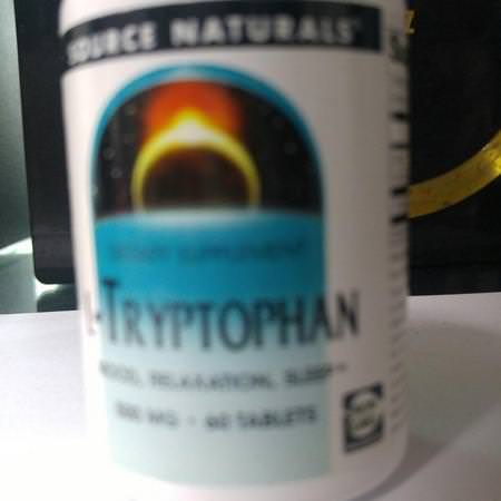 Source Naturals L-Tryptophan - L-色氨酸, 睡眠, 補品