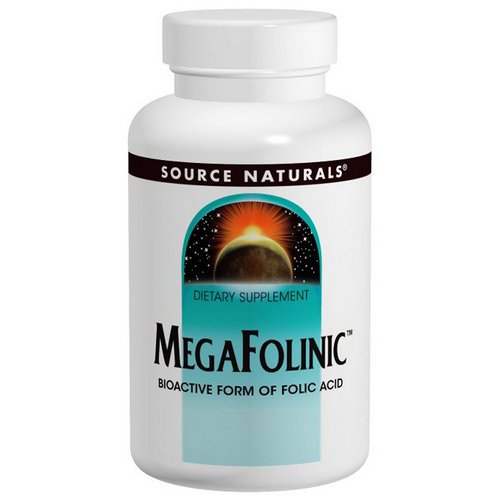 Source Naturals, MegaFolinic, 800 mcg, 120 Tablets Review