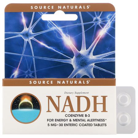 Source Naturals Energy Formulas NADH - NADH, 維生素B, 維生素, 能量