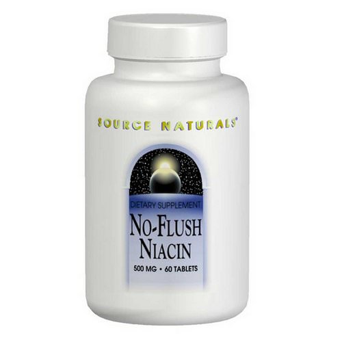 Source Naturals, No-Flush Niacin, 500 mg, 60 Tablets Review