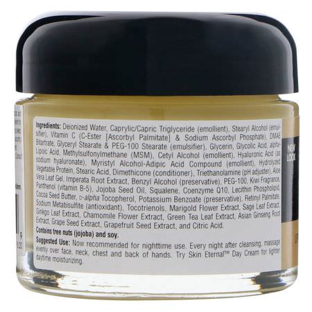 維生素C, 夜間保濕霜: Source Naturals, Skin Eternal Cream, 2 oz (56.7 g)