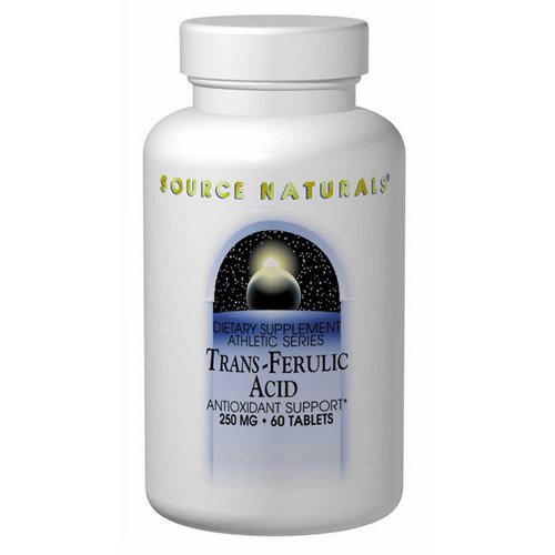 Source Naturals, Trans-Ferulic Acid, 250 mg, 60 Tablets Review