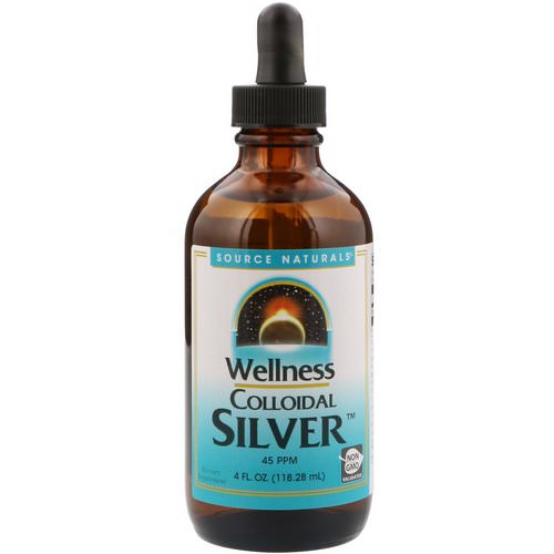 Source Naturals, Wellness Colloidal Silver, 45 PPM, 4 fl oz (118.28 ml) Review
