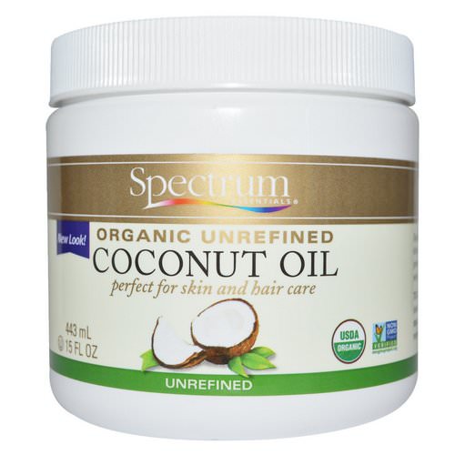 Spectrum Essentials, Organic Unrefined Coconut Oil, 15 fl oz (443 ml) Review
