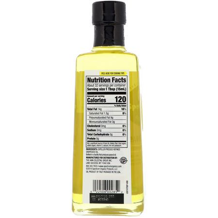 醋, 油: Spectrum Culinary, Grapeseed Oil, 16 fl oz (473 ml)