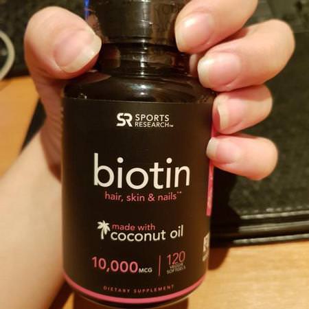 Sports Research Biotin - 生物素, 指甲, 皮膚, 頭髮