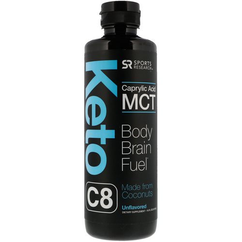 Sports Research, Keto C8, Caprylic Acid MCT, Unflavored, 16 fl oz (473 ml) Review