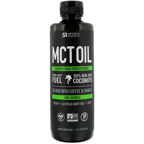 Sports Research, MCT Oil, Unflavored, 16 fl oz (473 ml) Review