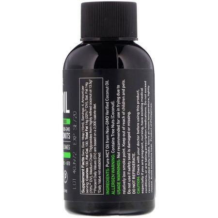 MCT油, 重量: Sports Research, MCT Oil, Unflavored, 2 fl oz (59 ml)