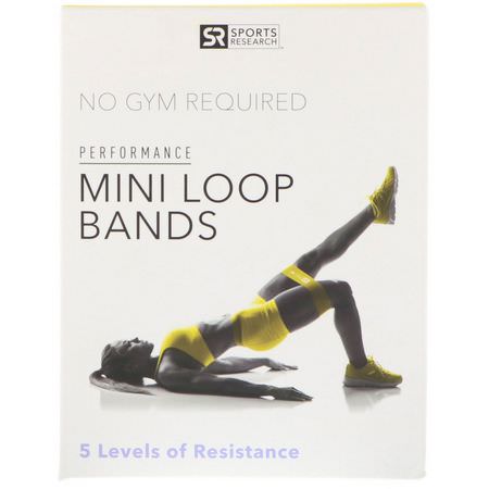 阻力帶, 運動: Sports Research, Mini Loop Bands, 5 Loop Bands
