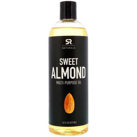 Sports Research Sweet Almond Sports Supplements - 運動補品, 運動營養, 甜杏仁, 按摩油
