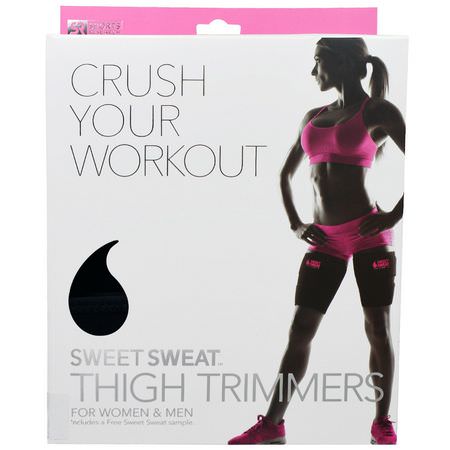 修整器, 皮帶: Sports Research, Sweet Sweat Thigh Trimmers, Pink, 1 Pair
