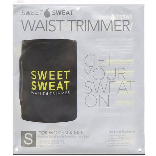 Sports Research, Sweet Sweat Waist Trimmer, Small, Black & Yellow, 1 Belt Review