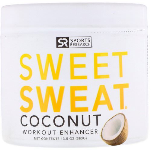 Sports Research, Sweet Sweat Workout Enhancer, Coconut, 13.5 oz (383 g) Review