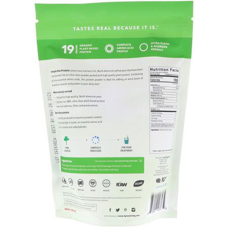 豌豆蛋白, 植物性蛋白: Sprout Living, Simple, Pea Protein, 1 lb (440 g)