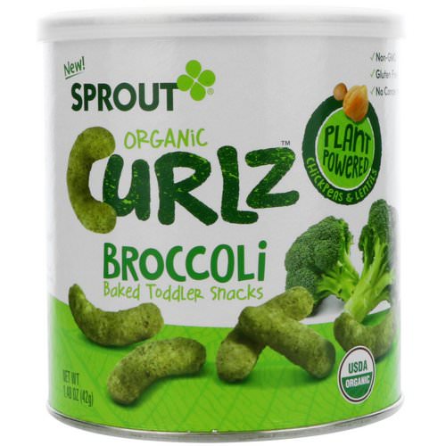 Sprout Organic, Curlz, Broccoli, 1.48 oz (42 g) Review