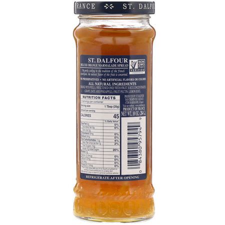 水果醬, 果醬, 果醬: St. Dalfour, Orange Marmalade, Deluxe Orange Marmalade Spread, 10 oz (284 g)
