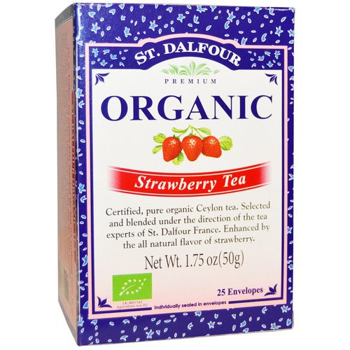 St. Dalfour, Organic Strawberry Tea, 25 Envelopes, 1.75 oz (50 g) Review