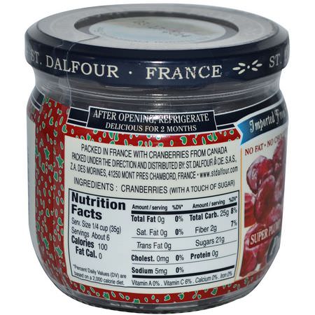 蔓越莓, 超級食物: St. Dalfour, Super Plump Premium Cranberries, 7 oz (200 g)