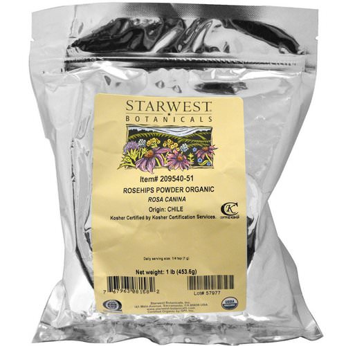 Starwest Botanicals, Rosehips Powder, Organic, 1 lb (453.6 g) Review