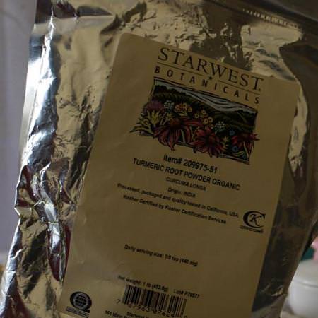 Starwest Botanicals Turmeric Spices Turmeric - 薑黃素, 薑黃, 抗氧化劑, 補品